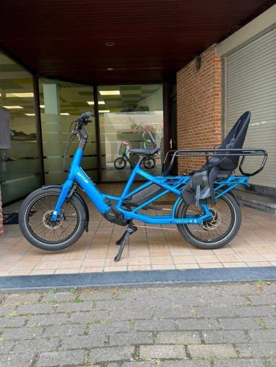 Kettler Familiano elektrische longtail met kinderzitje, Fietsen en Brommers, Fietsen | Bakfietsen, Elektrisch, Schijfrem, Ophalen