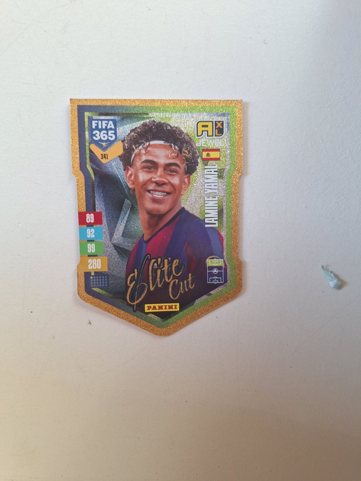Panini FIFA 365 Adrenalyn XL Lamine Yamal Elite Cut, Ophalen of Verzenden, Zo goed als nieuw, Buitenlandse clubs, Spelerskaart