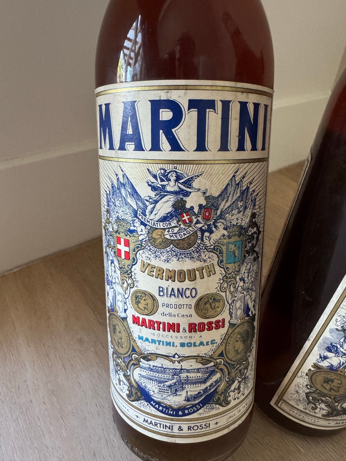 Vintage Martini & Rossi Vermouth Bianco Fles, Ophalen