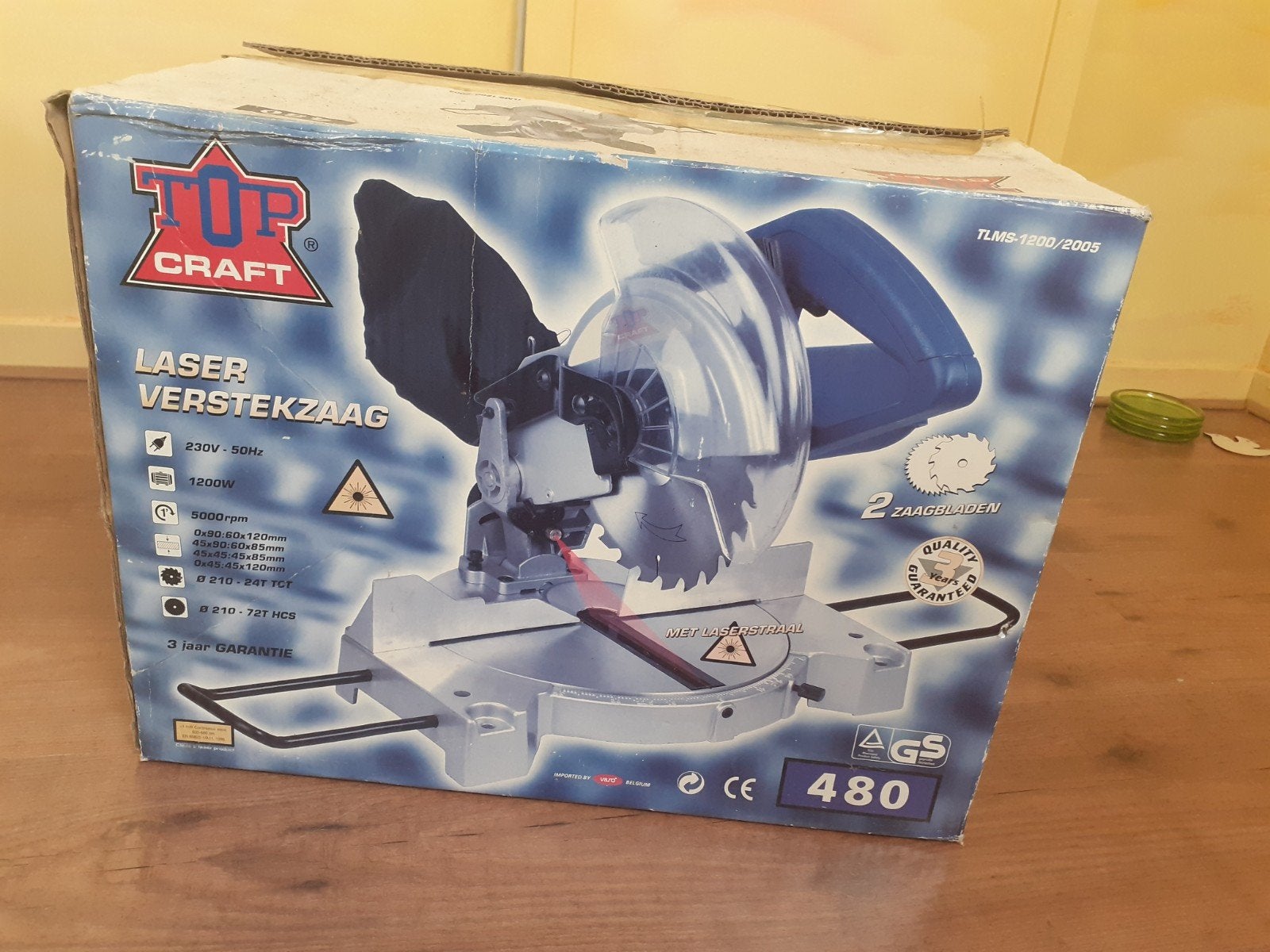 Top Craft laser verstekzaag 480 ongebruikt., Ophalen, Nieuw, 1200 watt of meer, Overige merken