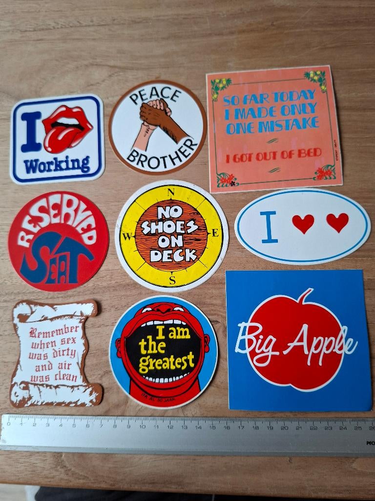 Stickers Engelse teksten, Verzamelen, Stickers, Ophalen of Verzenden, Zo goed als nieuw, Overige typen