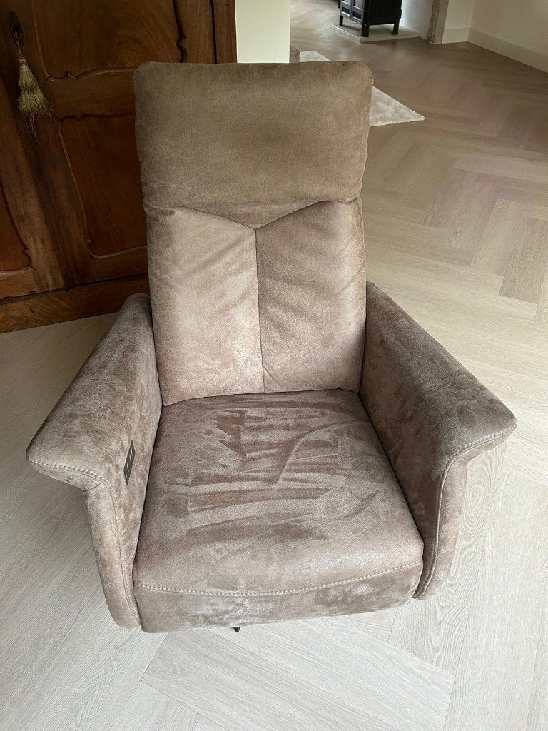 Fauteuil Renate met Accu ,Stof Paola 10 Liveood, Maat S, Ophalen, Minder dan 75 cm, Zo goed als nieuw, 75 tot 100 cm