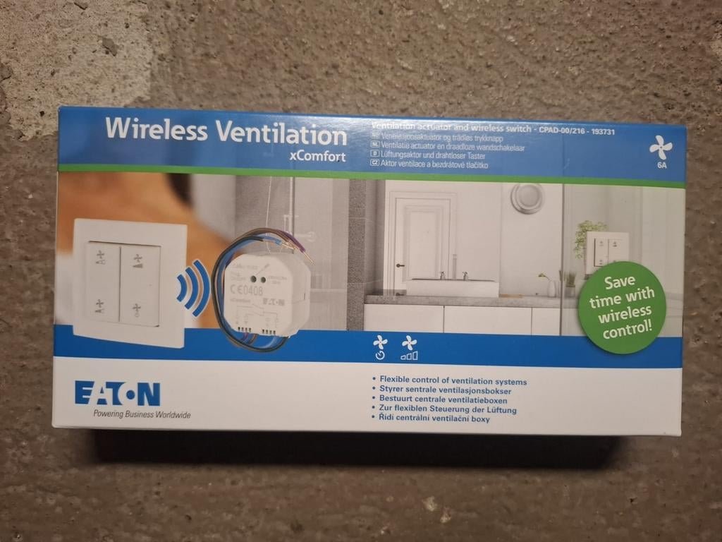 Eaton xComfort Draadloze Ventilatie Set CPAD-00/216  Nieuw, Overige typen, Nieuw, Ophalen of Verzenden, Eaton