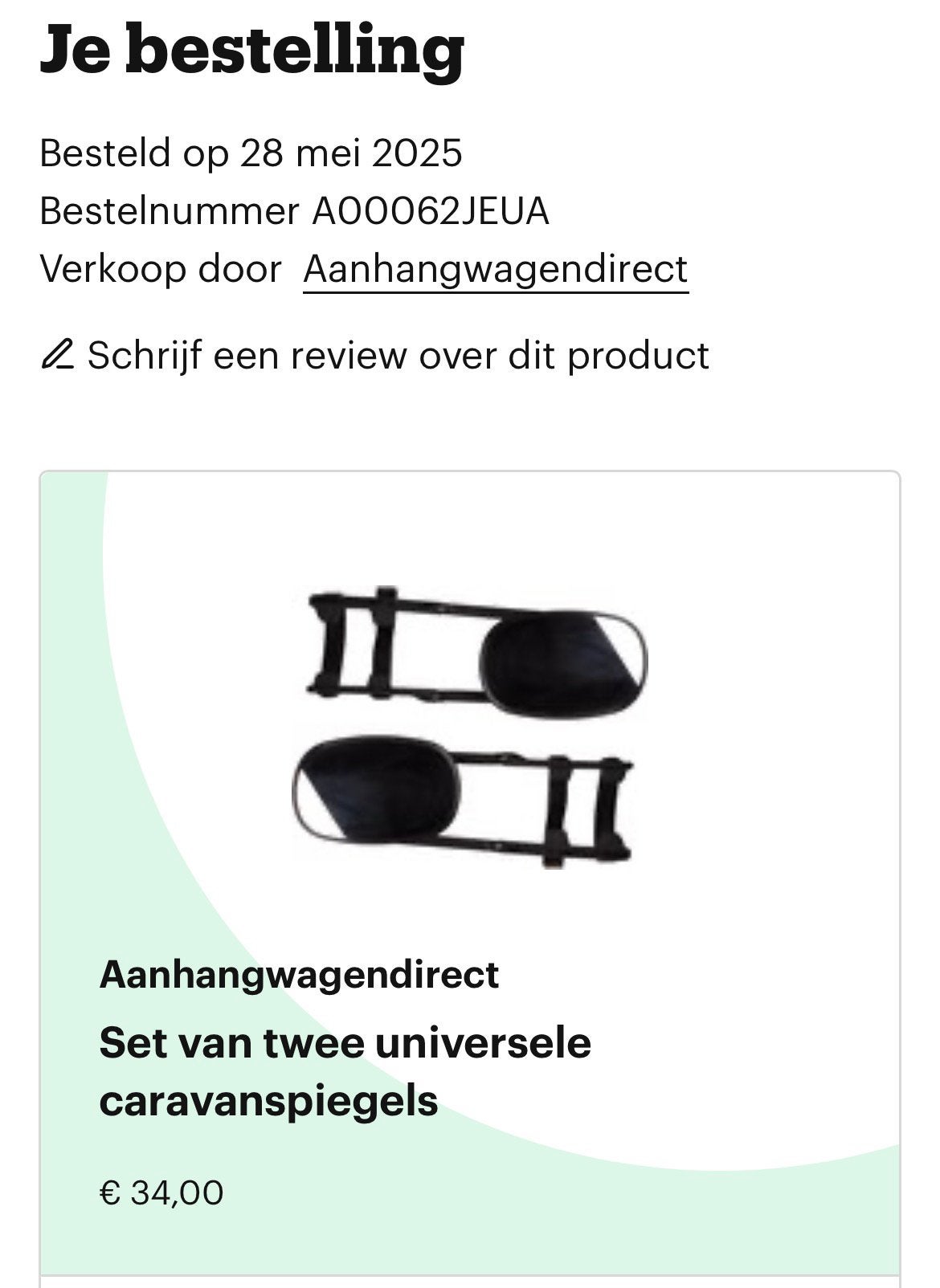Caravan spiegels, Ophalen of Verzenden, Zo goed als nieuw