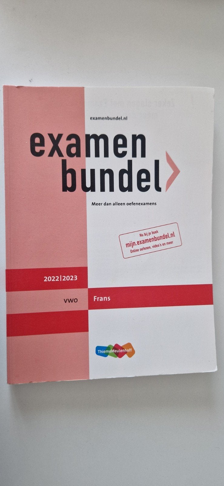 Examenbundel Frans VWO 2022/2023, Boeken, Ophalen of Verzenden, Alpha, Zo goed als nieuw, ThiemeMeulenhoff