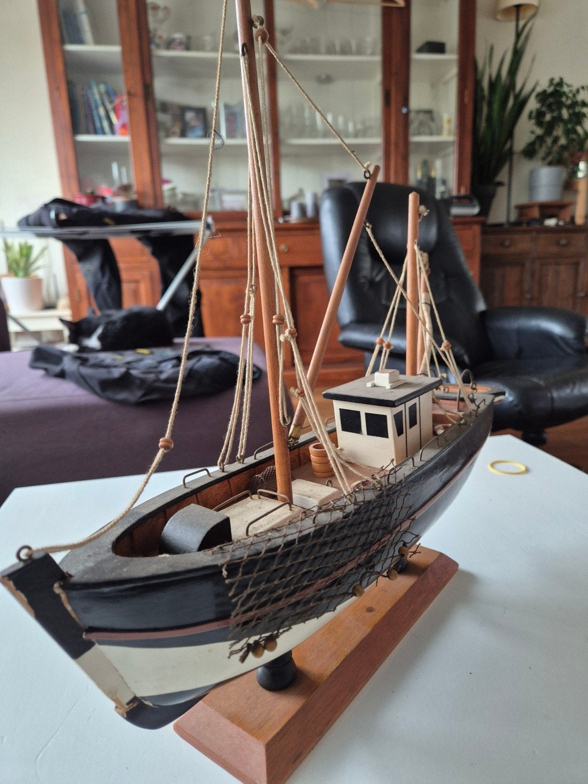 Gedetailleerd model vissersboot - Handgemaakt, Hobby en Vrije tijd, Ophalen, Zo goed als nieuw, 1:50 tot 1:200, Overige merken