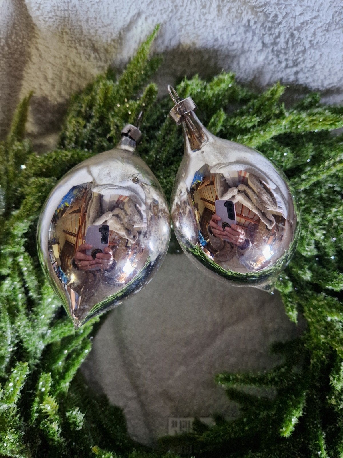 Vintage oude glazen kerstballen, Diversen, Ophalen of Verzenden