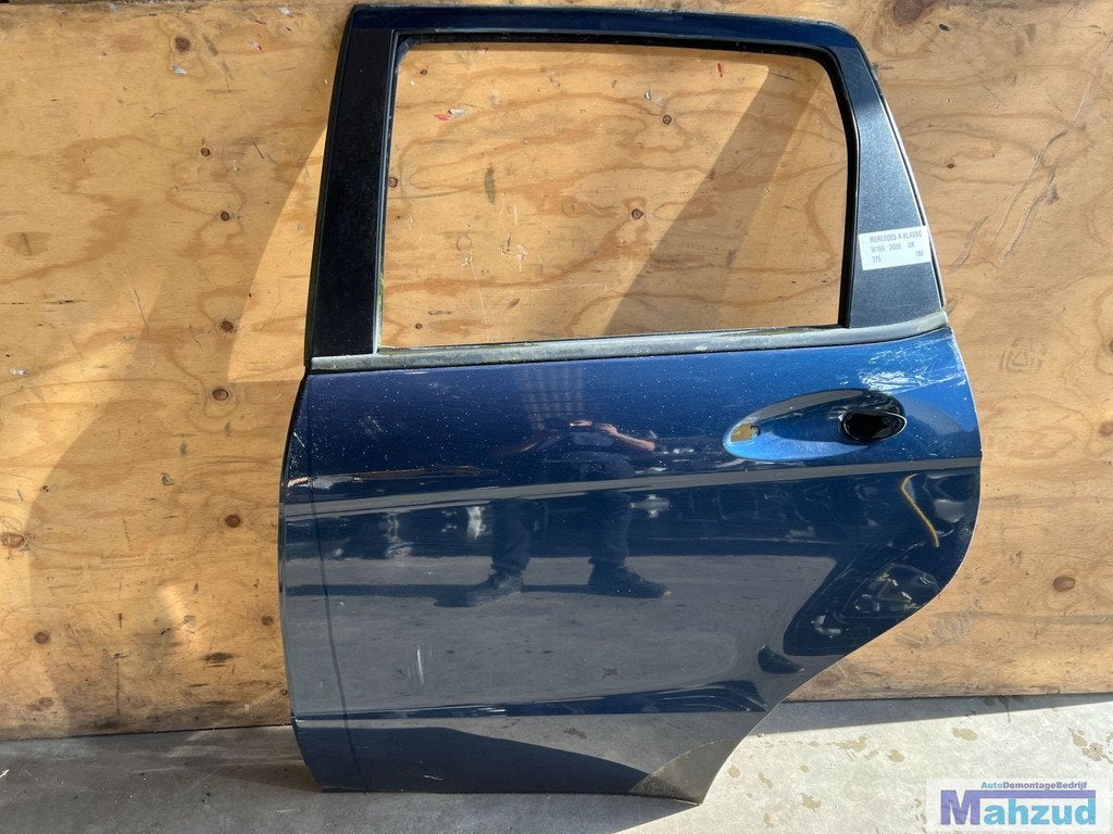 MERCEDES A KLASSE W169 Blauw 375 links achter deur 2004-2012, Auto-onderdelen, Gebruikt, Mercedes-Benz AG, Deur, Mercedes-Benz