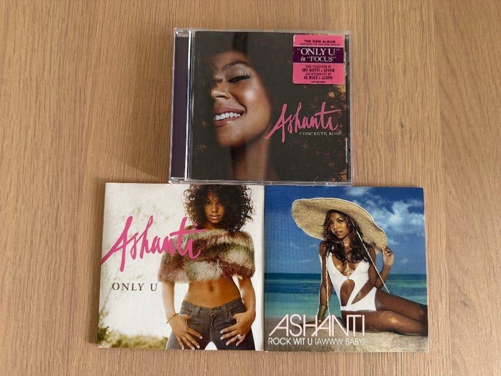 Ashanti - Concrete Rose, Only U, Rock Wit U - Nette staat, Ophalen of Verzenden, Zo goed als nieuw, Single