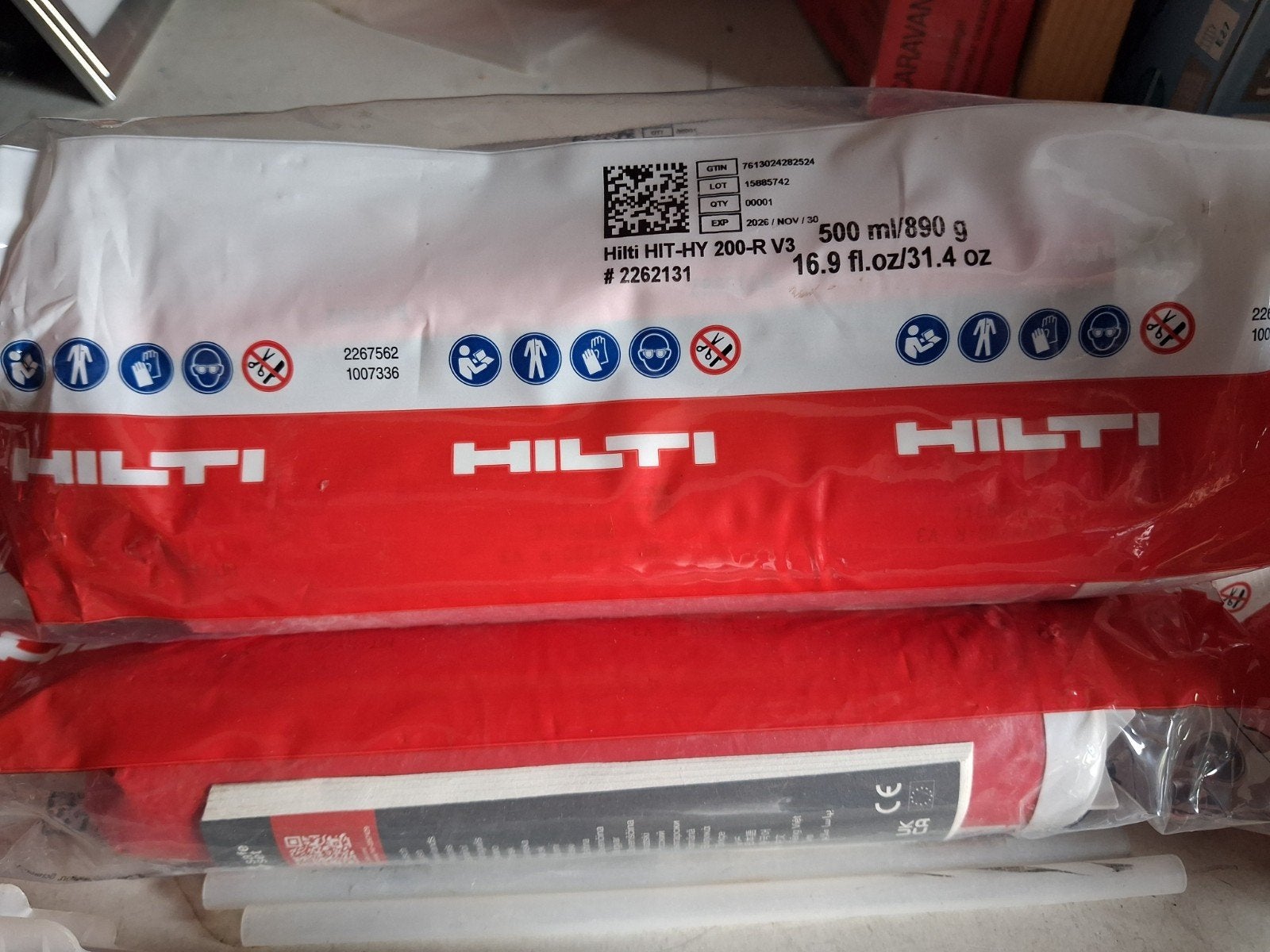 Hilti HIT-HY 200-R V3 Injectiemortel 500ml, Doe-het-zelf en Verbouw, Gereedschap | Handgereedschap, Ophalen of Verzenden