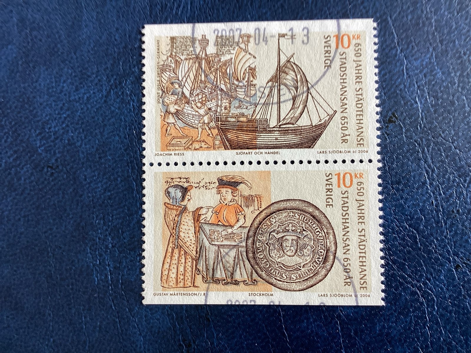 Zweden 2006- Mi.2545/46-650 jaar Hanze., Postzegels en Munten, Verzenden, Zweden, Gestempeld