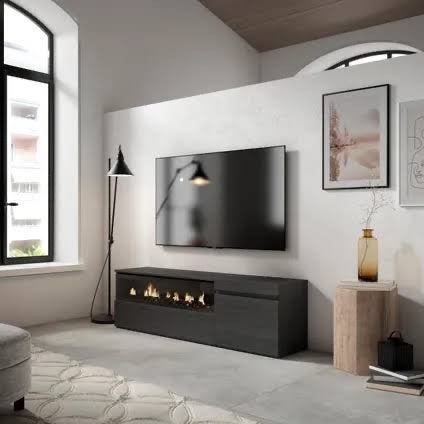 Nieuwe Sfeerhaard met TV Meubel - Ongebruikt, Ophalen, Overige materialen, 150 tot 200 cm, Nieuw