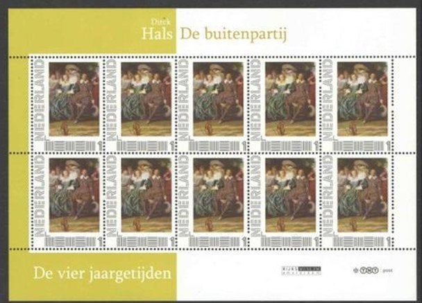 4 Jaargetijden Vel De buitenpartij, Postzegels en Munten, Postzegels | Nederland, Ophalen of Verzenden, Postfris