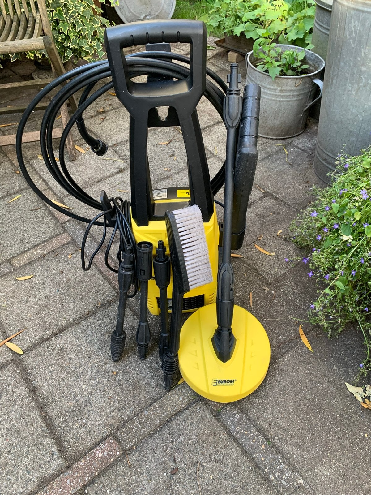 Eurom Force 1400 Hogedrukreiniger met accessoires, Ophalen of Verzenden, Gebruikt, Elektrisch