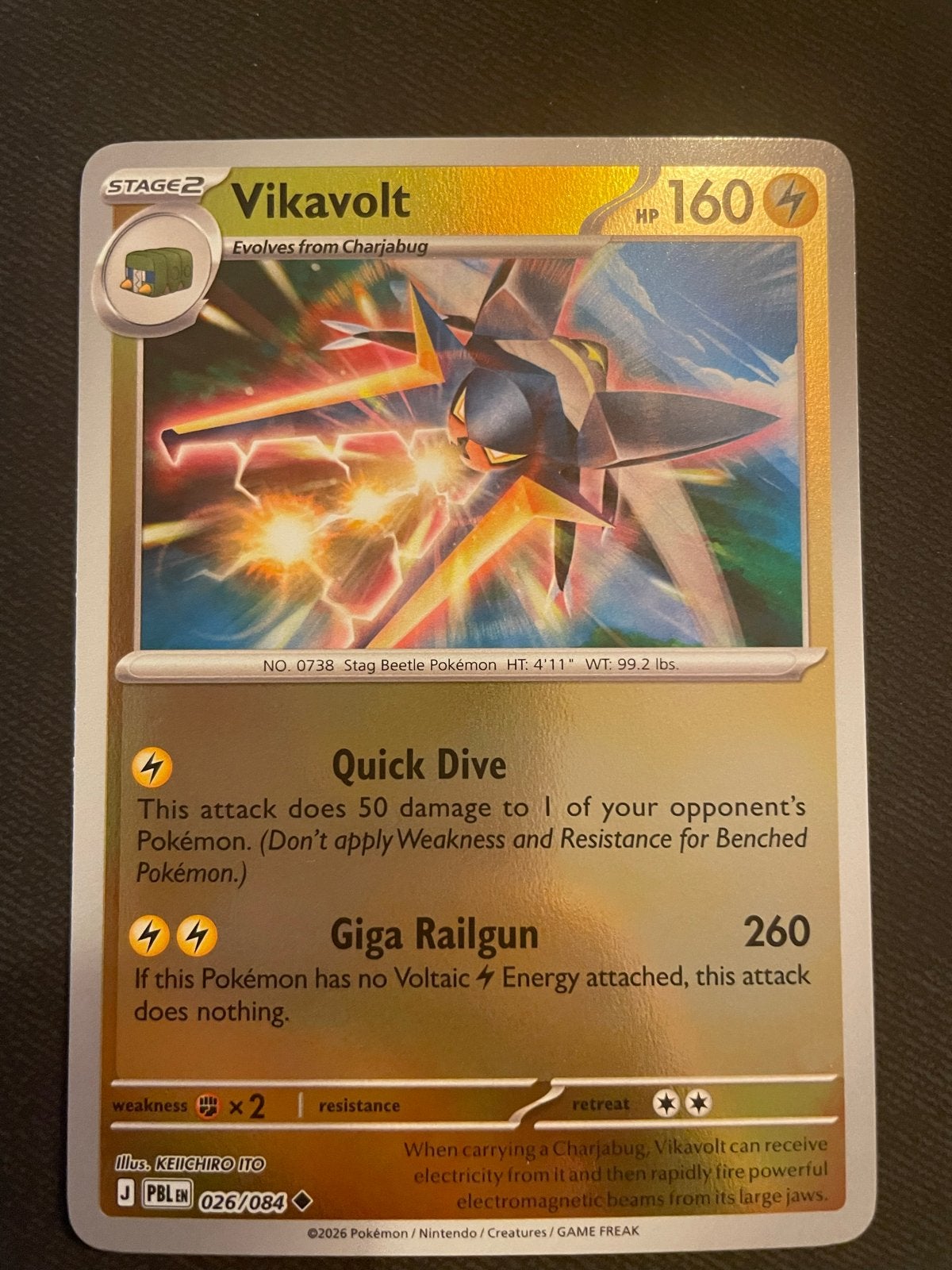 Pokémon Kaart: Vikavolt 026/084 reverse holo, Ophalen of Verzenden, Nieuw, Losse kaart
