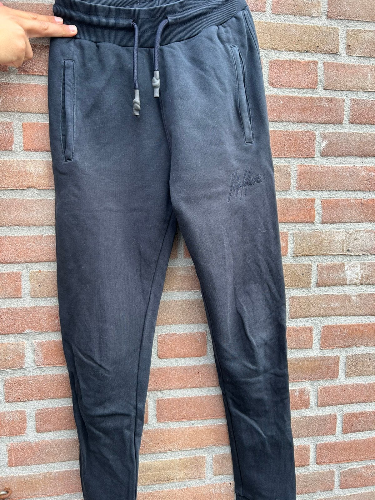 Jongens joggingbroek malelions maat xs, Ophalen of Verzenden, Gedragen, Maat 46 (S) of kleiner, Blauw