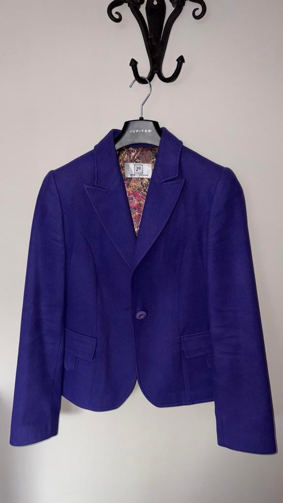 Wollen Colbert met Zijden Binnenkant - Super Zacht, Kleding | Dames, Maat 38/40 (M), Paars, Ophalen of Verzenden, Zo goed als nieuw