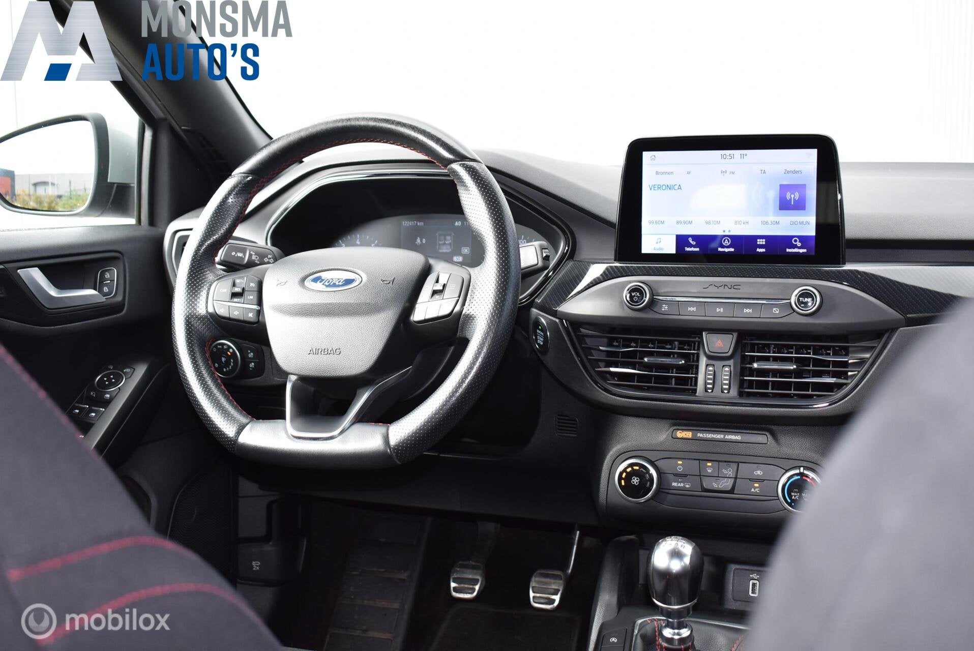 Ford Focus Wagon 1.0 EcoBoost 125pk ST Line Business Navi Cl, Gebruikt, Verwarmde buitenspiegels, 999 cc, 1323 kg