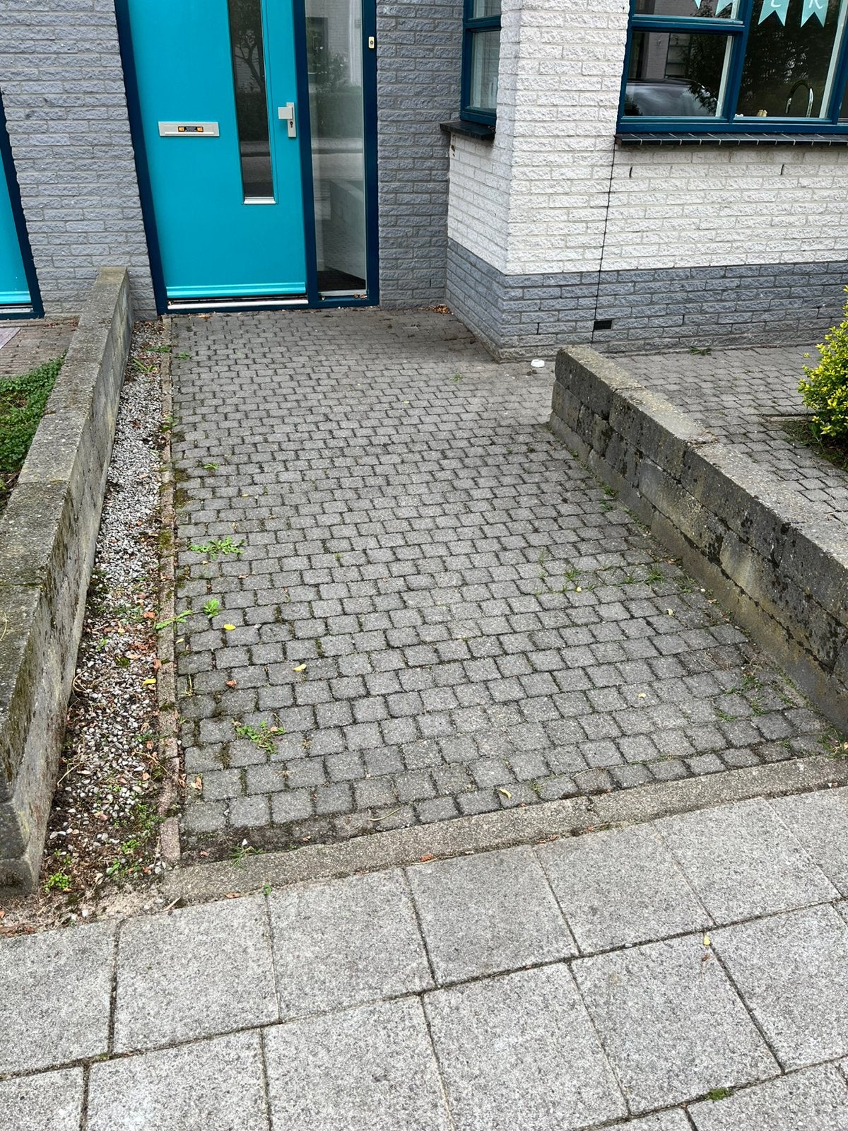 Gratis tuintegels / betonblokken, Tuin en Terras, Ophalen, Gebruikt