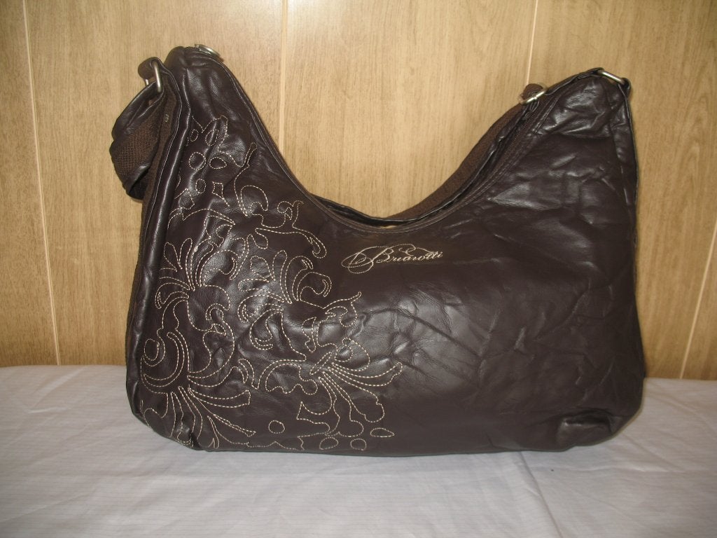 Brunotti Schoudertas Vegan Kreukleer Bruin Vintage, Ophalen, Nieuw, Bruin