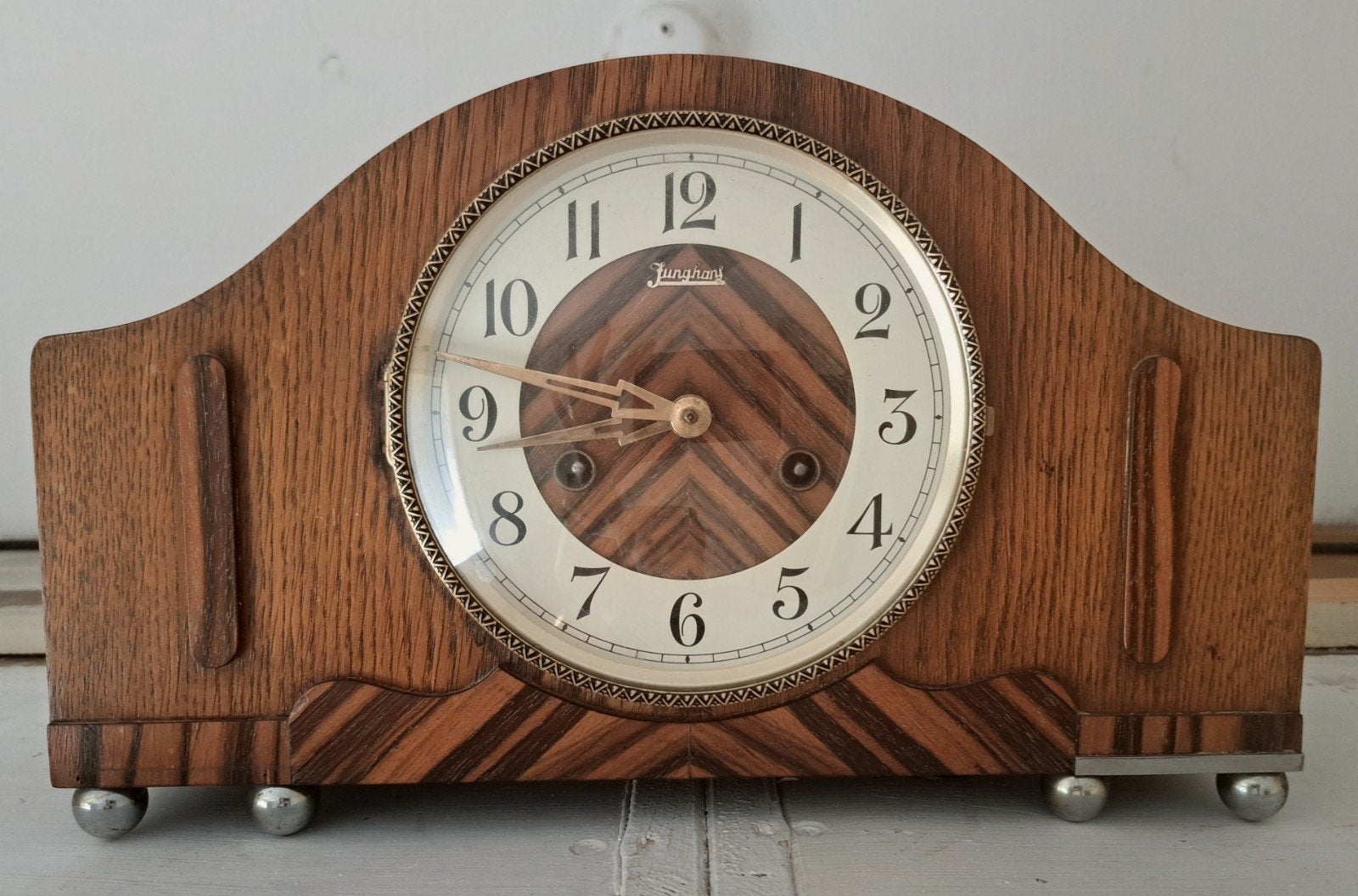 Vintage Junghans Pendule, Antiek en Kunst, Antiek | Klokken, Ophalen of Verzenden