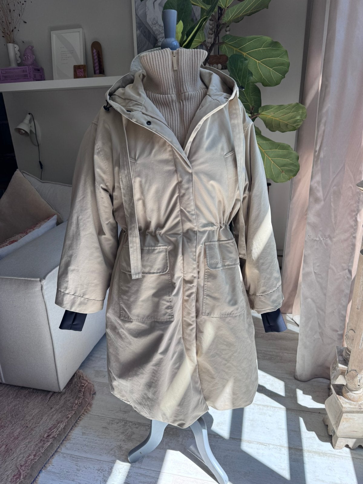 Nieuwe 10 Days parka beige maat xs, Kleding | Dames, Jassen | Winter, Ophalen of Verzenden, Nieuw, Maat 34 (XS) of kleiner, Beige