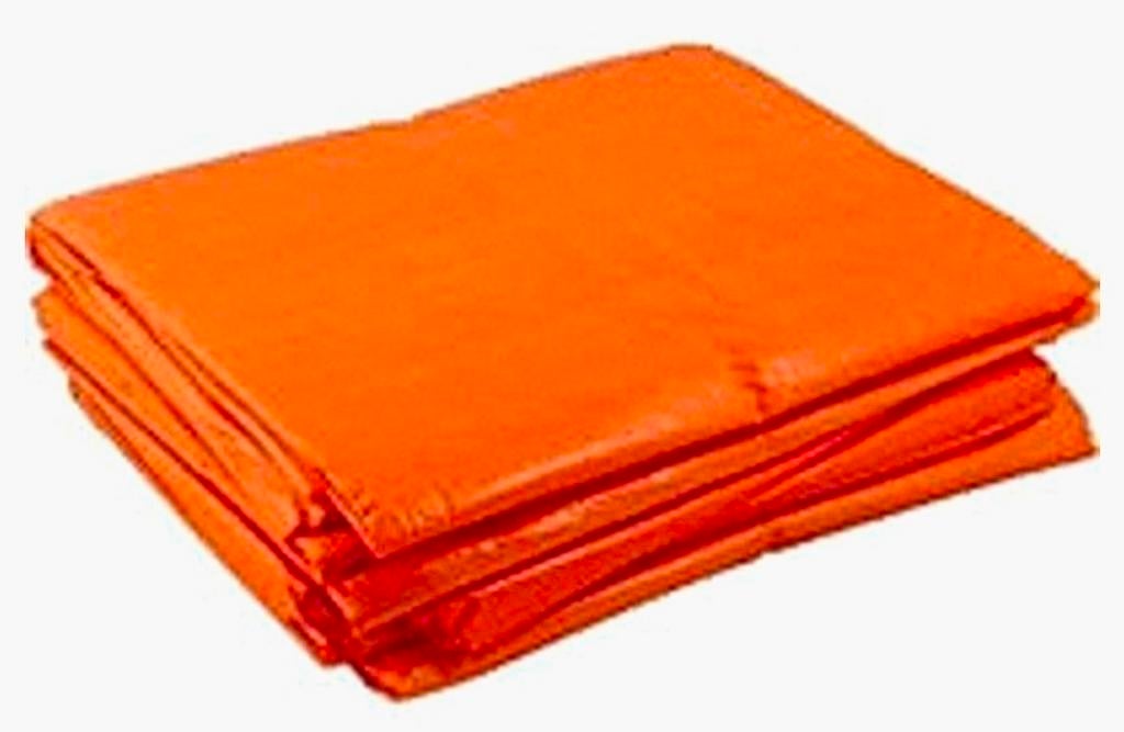 Oranje afdek / grondzeil 6x8 meter, Ophalen