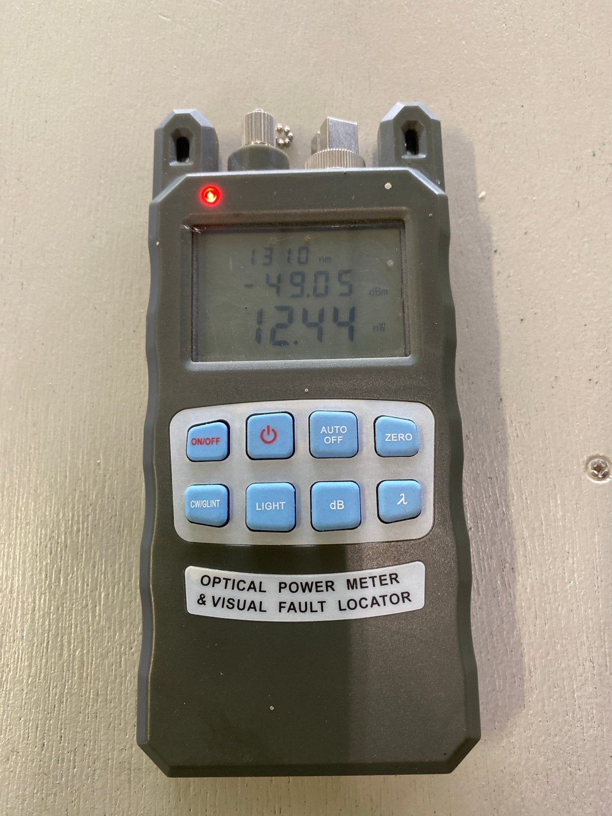 Glasvezel meter voor controle en storingen (Optical Power Me, Doe-het-zelf en Verbouw, Ophalen of Verzenden, Gebruikt, Overige meters