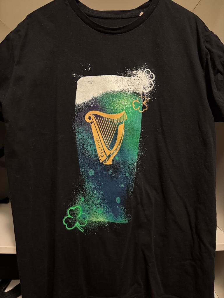 Nieuw Guinness T-shirt - Maat L - St. Patrick's Day, Ophalen of Verzenden, Nieuw, Maat 52/54 (L), Zwart