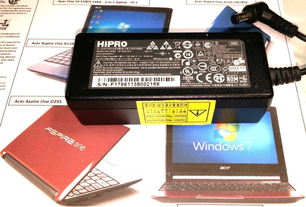 Acer HP-A0301R3 19V 1.58A 30W Adapter Oplader ADP-30JH 1.7mm, Ophalen of Verzenden, Zo goed als nieuw, Acer