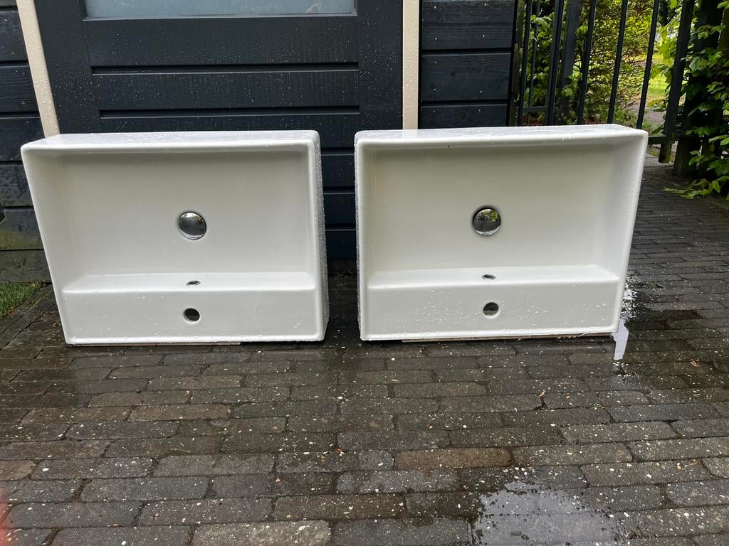2 x wastafel / wasbak, Ophalen, Gebruikt, Wastafel