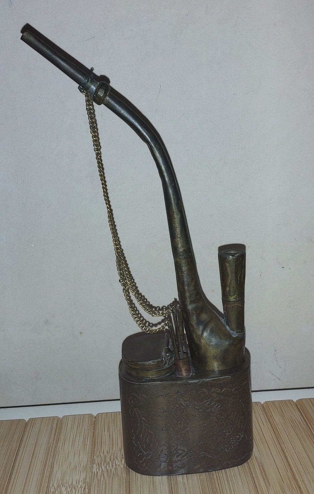 Antieke Chinese Waterpijp met Accessoires – Qing Dynastie (c, Ophalen of Verzenden