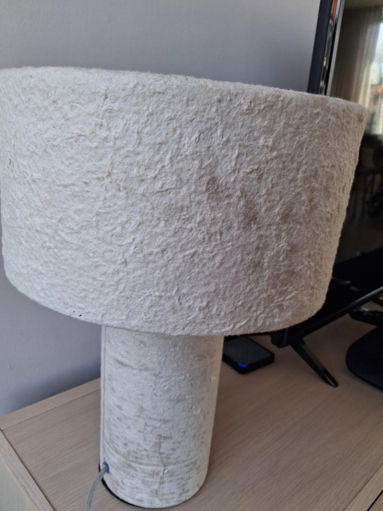 Unieke tafellamp (karwei), Overige materialen, Gebruikt, 50 tot 75 cm, Bohemian, Natuurlijk