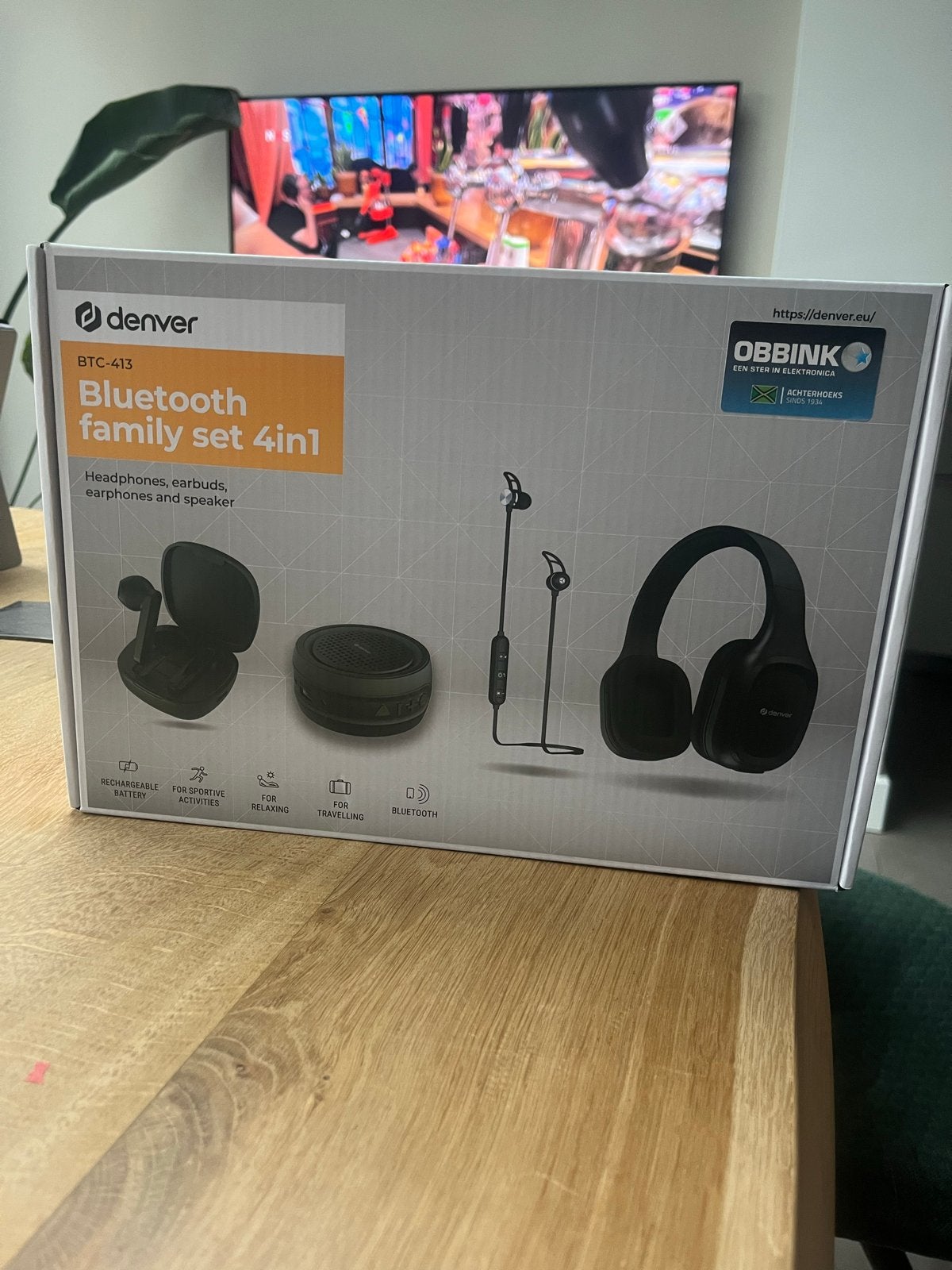 Volledig nieuwe Denver BTC-413 Bluetooth family set 4-in-1, Overige merken, Bluetooth, Overige typen, Nieuw