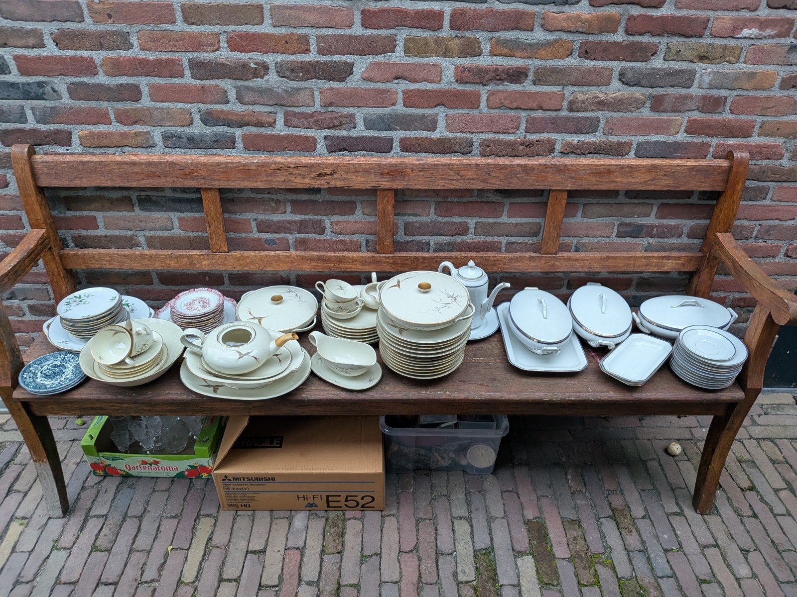 Partij vintage servies Rosenthal & Heinrich Bavaria, Antiek en Kunst, Ophalen