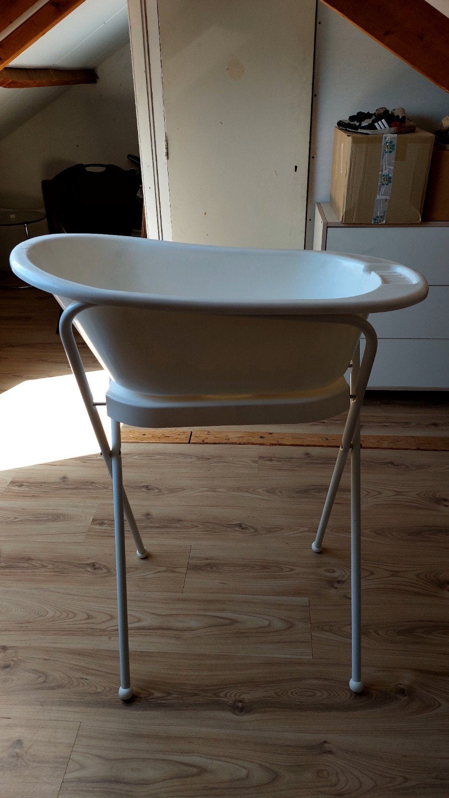 Babybadje met standaard, Ophalen, Gebruikt, Badje, Standaard
