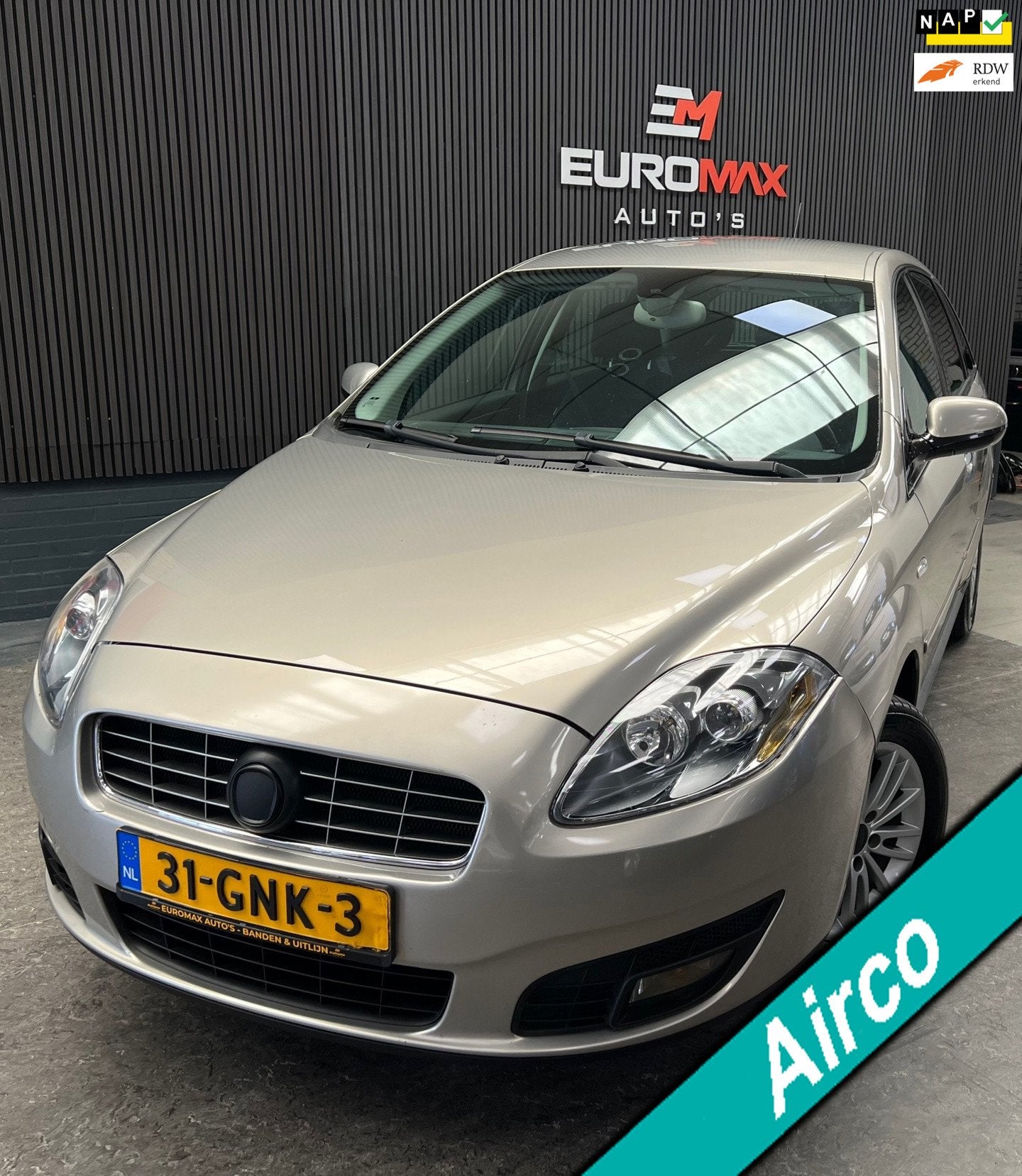 Fiat Croma 1.8 16V Corporate 2e Eigenaar - NAP - Cruise - Pa, Auto's, Voorwielaandrijving, Stof, Gebruikt, Zwart