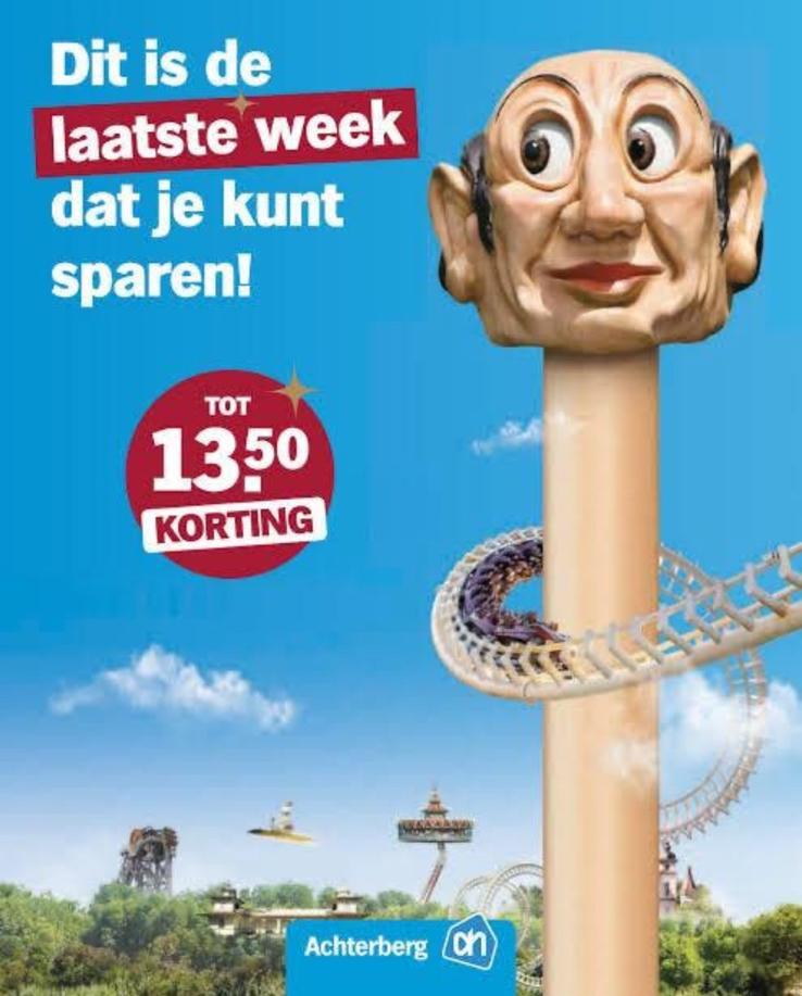 4 volle spaarkaarten AH efteling zegels., Drie personen of meer, Kortingskaart