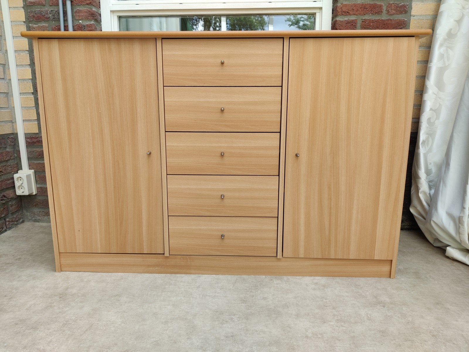 Kastenset: dressoir, ladekast en nachtkastje, Ophalen, Gebruikt, 25 tot 50 cm