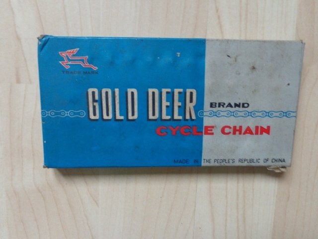 Fietsketting merk Gold Deer in originele verpakking, Fietsen en Brommers, Ophalen of Verzenden, Derailleur of Ketting, Oldtimerfiets