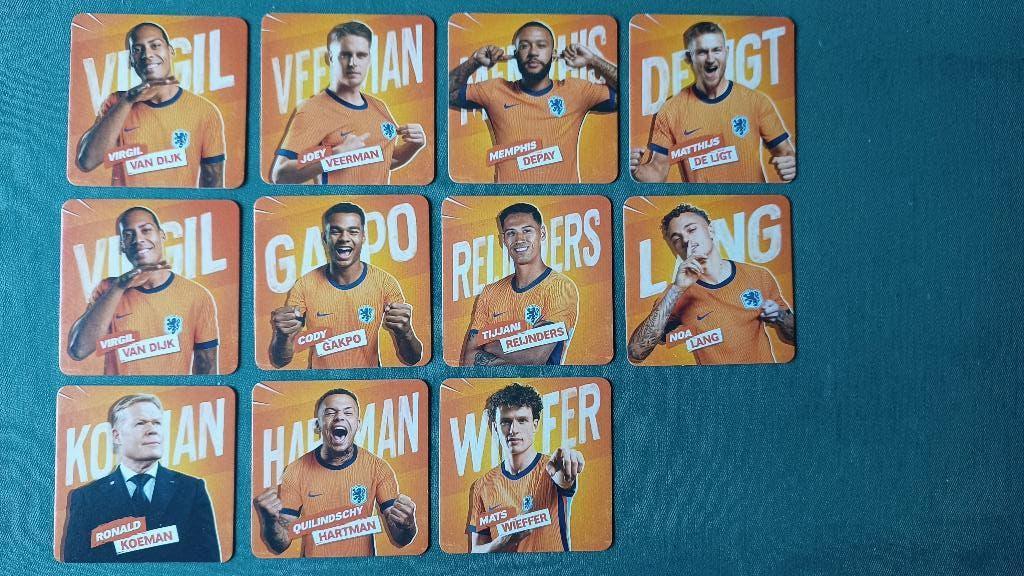 Bierviltjes Nederlands elftal, Ophalen of Verzenden, Nieuw, Overige binnenlandse clubs, Poster, Plaatje of Sticker