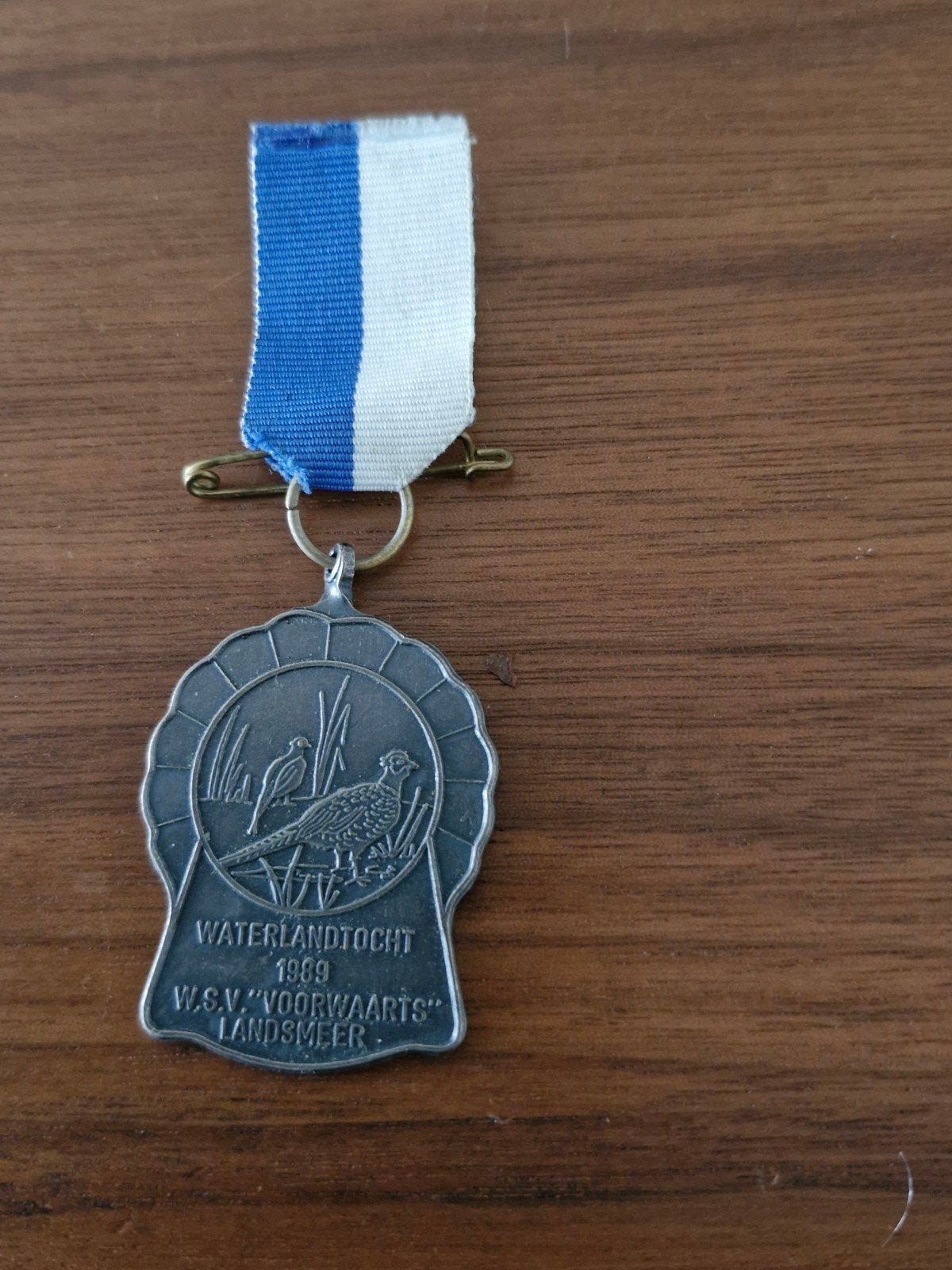 048 Waterlandtocht 1989 W.S.V."Voorwaarts"Landsmeer medaille, Ophalen of Verzenden