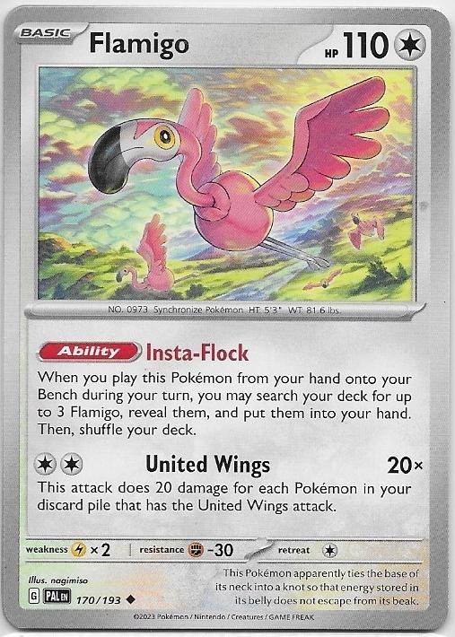 Paldea Evolved,  Flamigo [uncommon] 170/193, Verzenden, Nieuw, Losse kaart
