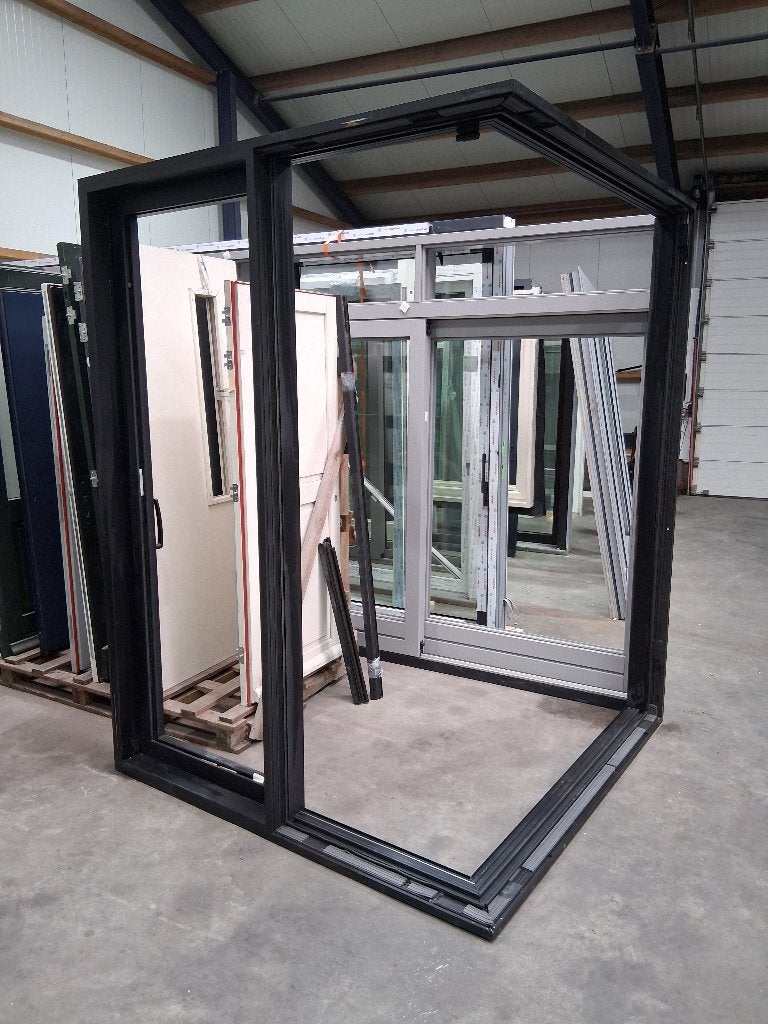 Nieuw Schuifpui hoekschuifpui  bezorgen factuur mogelijk, Aluminium, Ophalen of Verzenden, Zo goed als nieuw, 150 tot 225 cm
