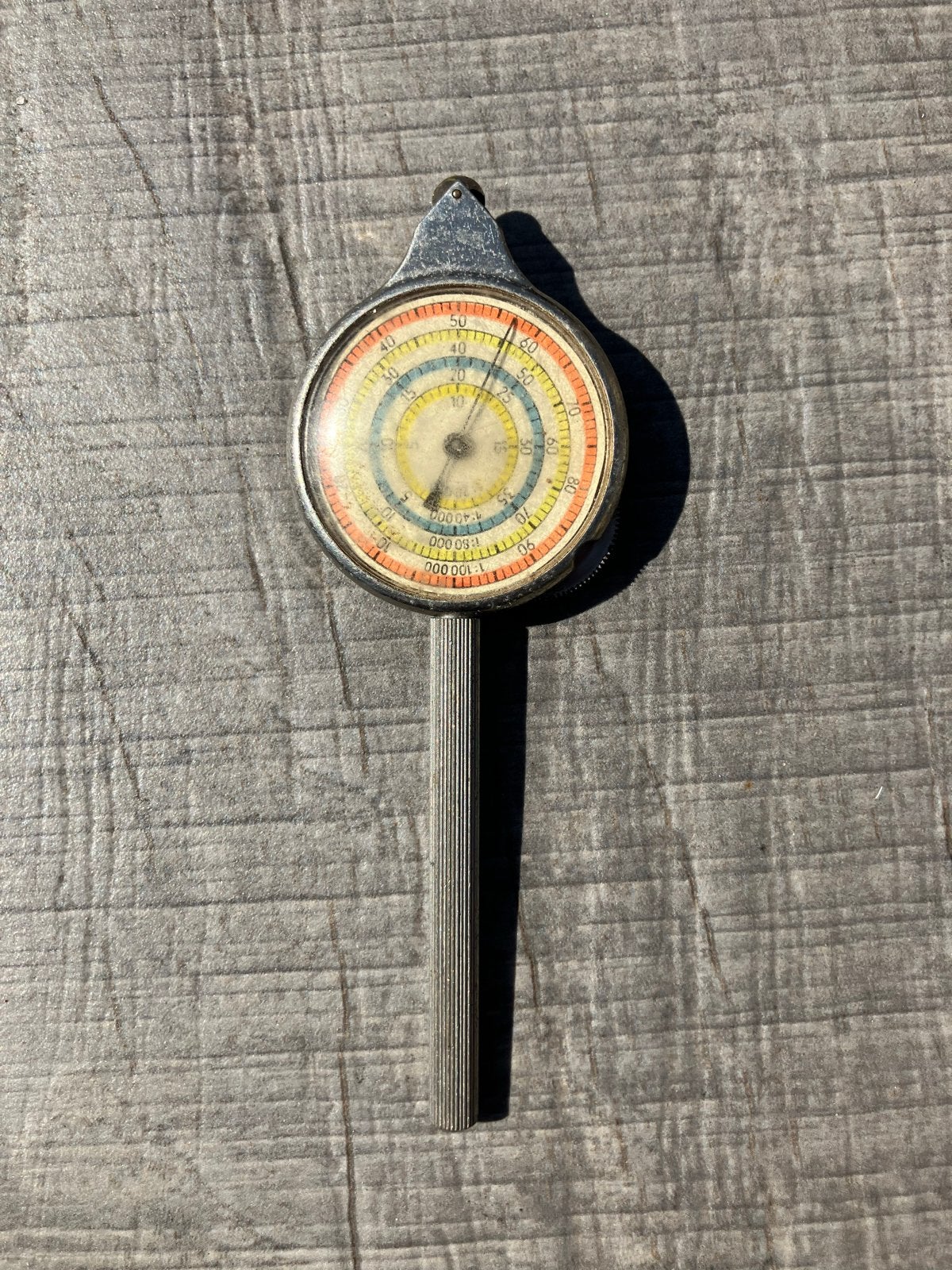 Vintage Kaartmeter / Curvimeter - Nauwkeurige Afstandsmeting, Ophalen of Verzenden