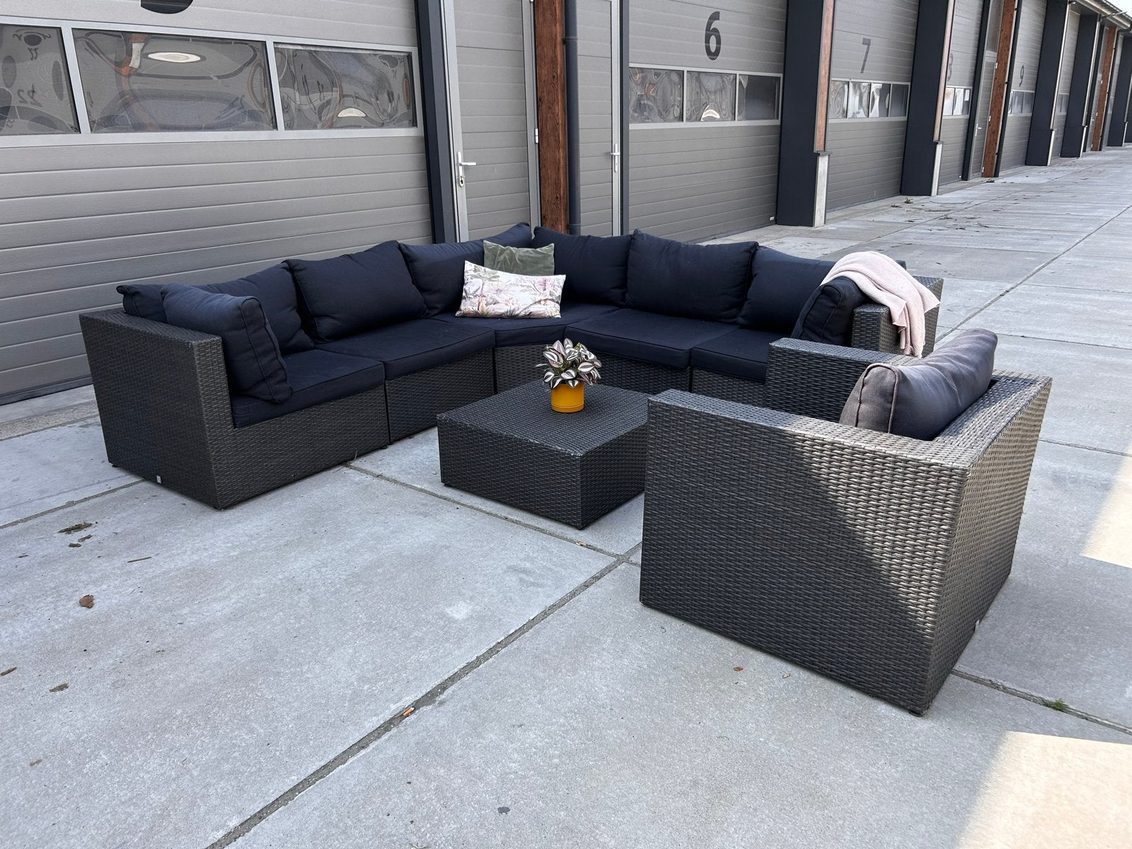 P&R DESIGN Hoekloungeset - Perfecte staat!, Tuin en Terras, Tuinsets en Loungesets, Ophalen, 5 zitplaatsen, Bank, .