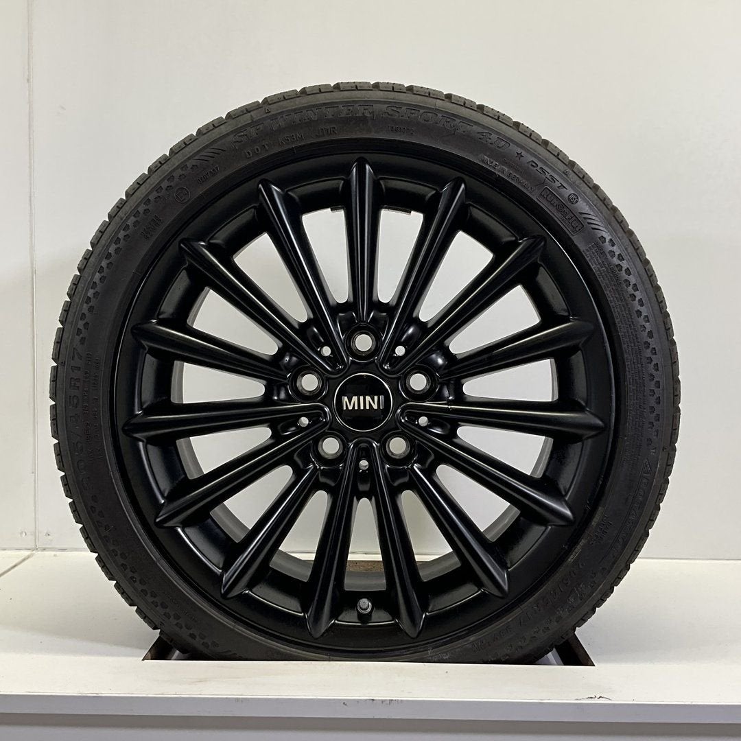 DEMO MINI JCW F55 F56 F57 STYLING 505 SET VELGEN + WINTERBAN, Gebruikt, -, -, Banden en Velgen