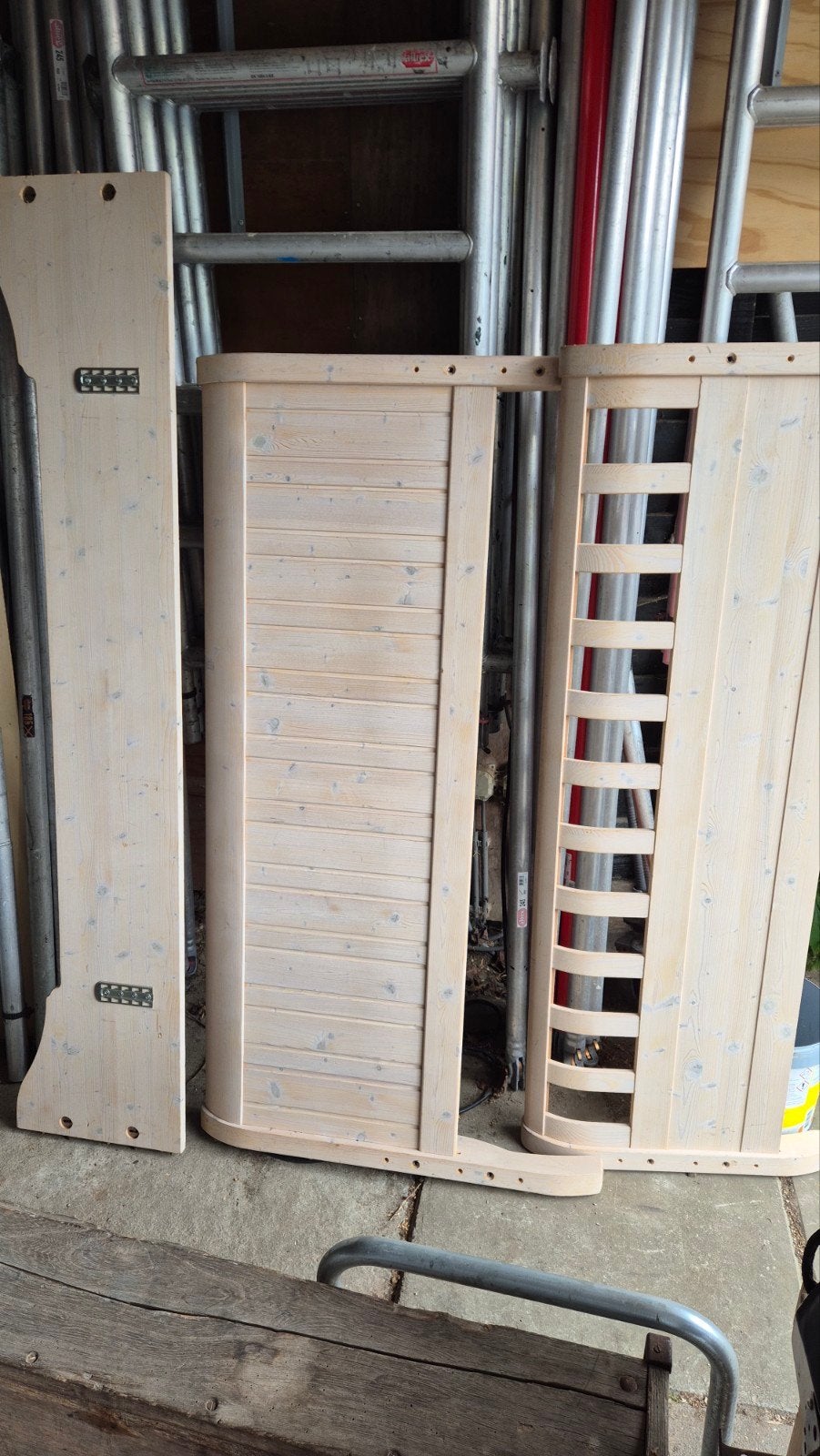 boeren bed ombouw, Ophalen, Boerenbed, Wit, Tweepersoons