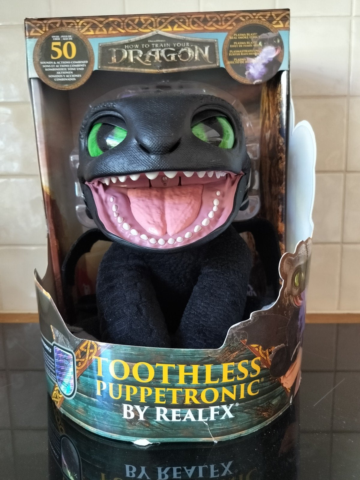 Toothless Puppetronic - How to Train Your Dragon - Nieuw, Ophalen of Verzenden, Nieuw