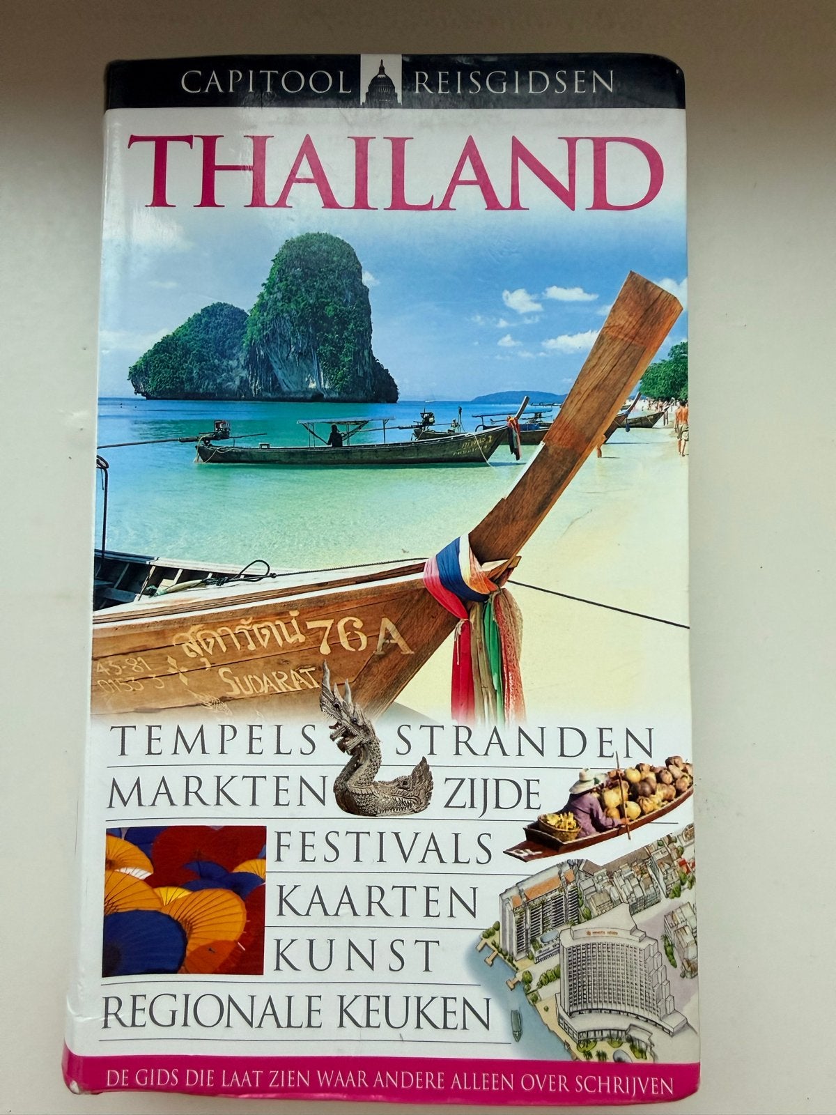 Capitool Reisgids Thailand - Tempels, Stranden, Markten, Gelezen, Capitool, Ophalen of Verzenden, Reisgids of -boek